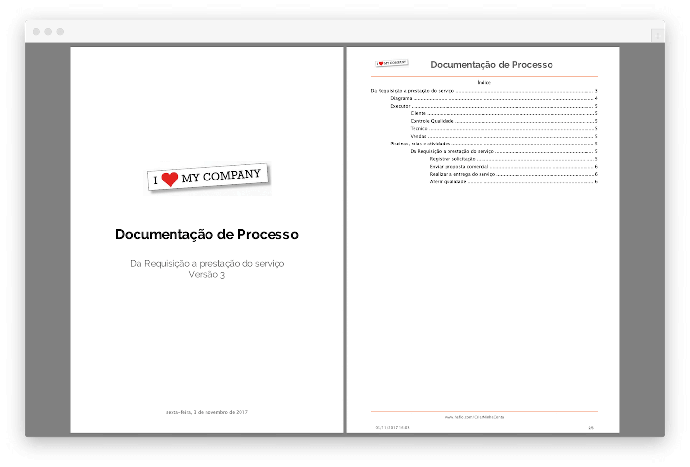 Documentação de processos de negócio no HEFLO BPM